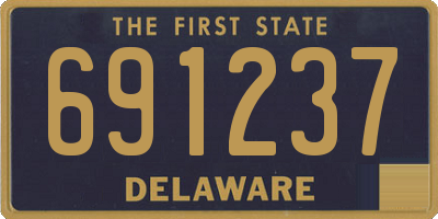 DE license plate 691237