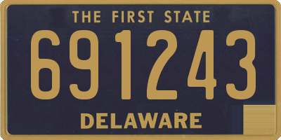 DE license plate 691243