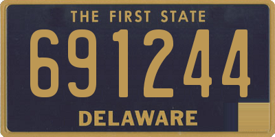 DE license plate 691244