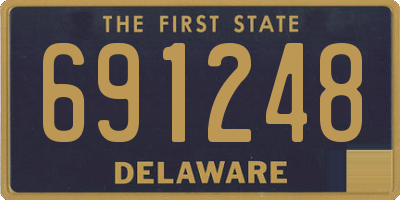 DE license plate 691248
