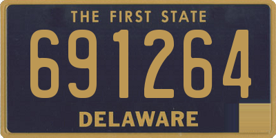 DE license plate 691264