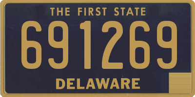 DE license plate 691269