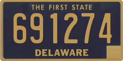 DE license plate 691274
