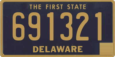 DE license plate 691321