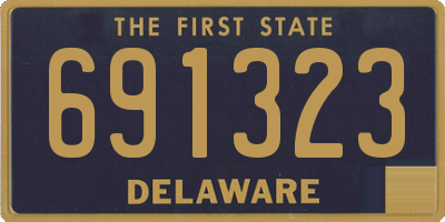 DE license plate 691323