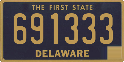DE license plate 691333
