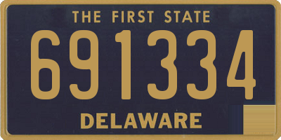 DE license plate 691334