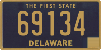 DE license plate 69134