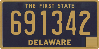 DE license plate 691342