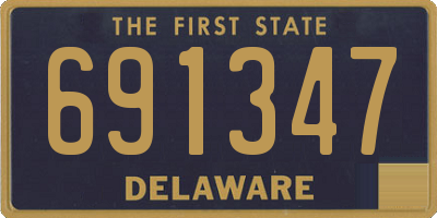 DE license plate 691347