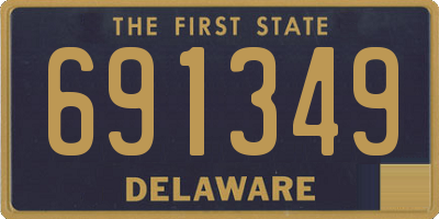 DE license plate 691349