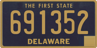 DE license plate 691352