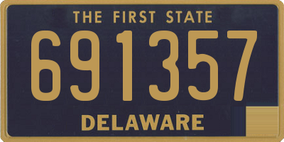 DE license plate 691357