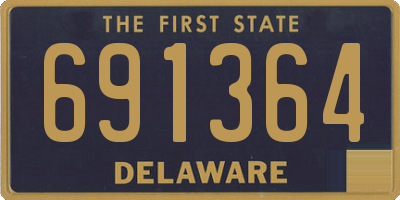 DE license plate 691364