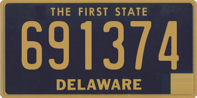 DE license plate 691374