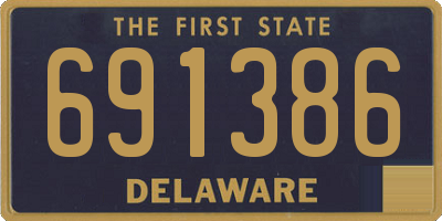 DE license plate 691386