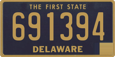 DE license plate 691394