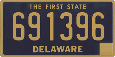 DE license plate 691396