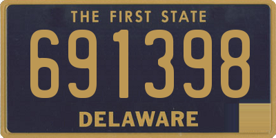 DE license plate 691398
