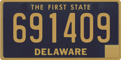 DE license plate 691409