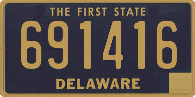 DE license plate 691416