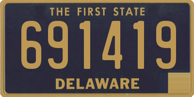 DE license plate 691419
