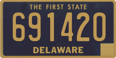 DE license plate 691420