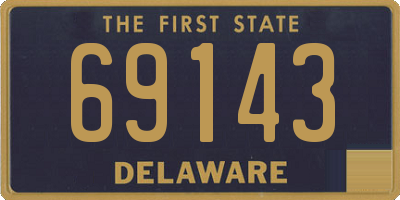 DE license plate 69143