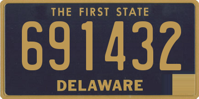 DE license plate 691432