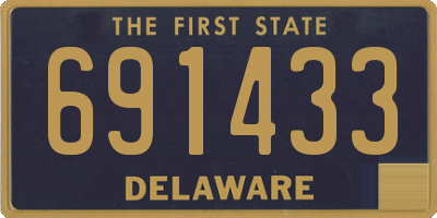 DE license plate 691433