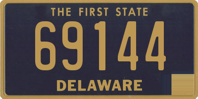 DE license plate 69144