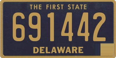 DE license plate 691442