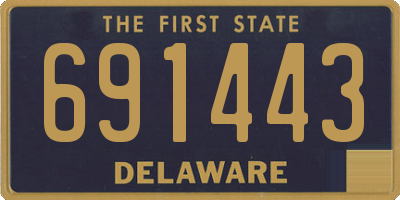 DE license plate 691443