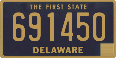 DE license plate 691450