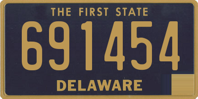 DE license plate 691454