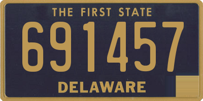 DE license plate 691457