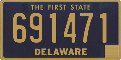DE license plate 691471