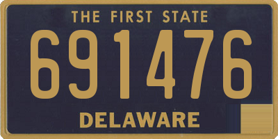 DE license plate 691476