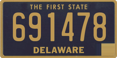 DE license plate 691478