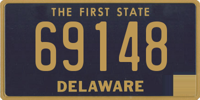 DE license plate 69148