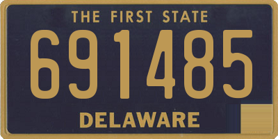 DE license plate 691485