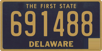 DE license plate 691488