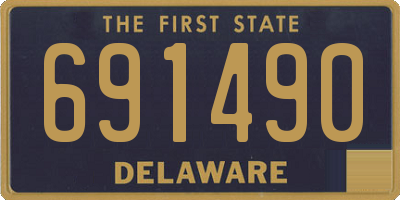 DE license plate 691490