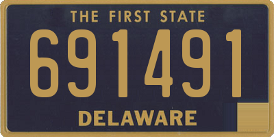 DE license plate 691491