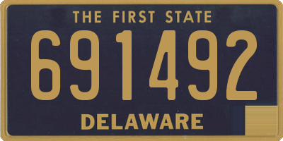 DE license plate 691492