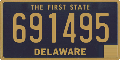 DE license plate 691495