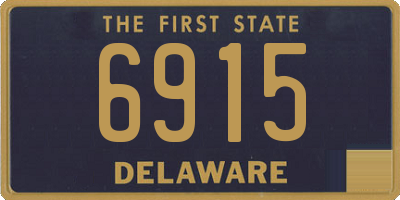 DE license plate 6915