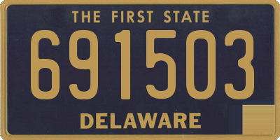 DE license plate 691503