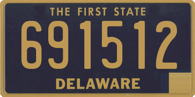 DE license plate 691512