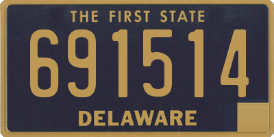 DE license plate 691514